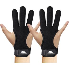 Archery Glove Genuine Leather 3 Finger Protector for Recurve Bow Durable Shooting Gloves for Adult Archers in Saudi Arabia