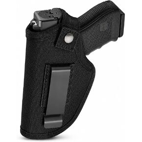 Universal Gun Holster for Men & Women, IWB/OWB Concealed Carry Holster with Metal Clip, Right & Left Hand Draw, Fits Glock 17 19 26 43, M&P Shield, Sig Sauer, Taurus, Ruger, 9mm & .380 Pistols in Kuwait