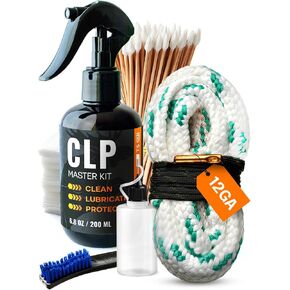 Gun Cleaning Oil Kit 3-in-1 Cleans, Lubes, Protects - 6.8 Oz. Sprayer Gun Cleaner and Lubricant, Needle Oiler, Cleaning Patches, Cleaning Swabs and Brush - Gun Oil and Cleaning Kit in Saudi Arabia