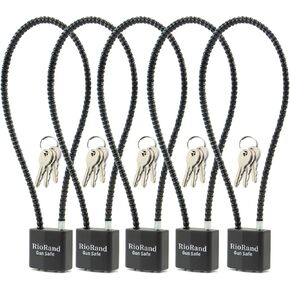 RioRand Keyed Alike Cable Gun Lock 8.5" & 15", Safety Lock Compatible with Pistols, Rifles & Shotguns for Home & Firearm Storage in Saudi Arabia