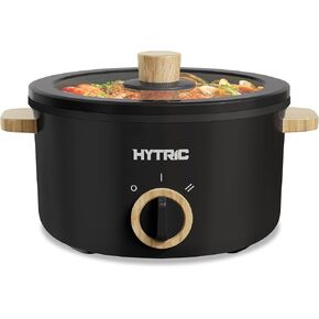 HYTRIC Electric Pot, 2.5L Portable Electric Hot Pot with Dual Power, Black | Non-Stick Pot, Multi-Functional for Stir Fry, Steak, Noodles, Ramen Cooker for Dorm & Office, Overheat & Boil-Dry Protection in Saudi Arabia