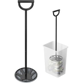 Trash Compactor for Kitchen All-Metal Manual Garbage Compressor, Extra Long | 28.7'' Freestanding Tamper Press Tool with Large Surface Area, No Electric Touchless Smasher Waste for Home and Outdoor Bin in Saudi Arabia