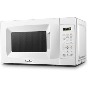 COMFEE' Countertop Microwave Oven, 0.7 Cu.Ft, 700W, Black, ECO Mode | Sound On/Off, One-Touch Buttons, Child Safety Lock, for Dorm, Apartment, Office in Saudi Arabia