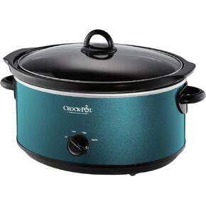 Crock-Pot 7-Quart Manual Slow Cooker, Family Size Serves 8+ People & Fits 6-lb Roast, Removable Stoneware with Warming Setting, Dishwasher Safe for Easy Cleanup, Stainless Steel in Saudi Arabia