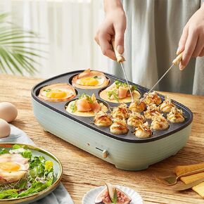 Household Takoyaki Making Machine, Electric Octopus Grill Non-Stick 2-Speed Temperature Adjustment, Multi-Function Electric Muffin, Cake Takoyaki Machine in Saudi Arabia