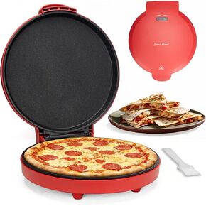 Baker’s Friend Countertop Pizza Maker Electric, 12 Inch Pizza Maker Machine for Home, Quesadilla Maker, Non-stick Cooking Plates,Horno Para Pizza, 1400W, Graphite in Kuwait