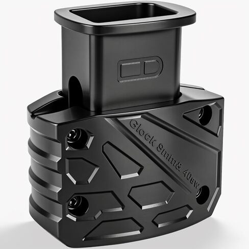 Magazine Speed Loader, Fast & Hand-Safe Mag Loading for Glock 9mm/.40 S&W, Fits Glock 17,18,19,22,23,24,26,27,34,35,45 and 47, Stable and Durable, Great Gift for Father, Boyfriend or Shooting Buddies in Saudi Arabia
