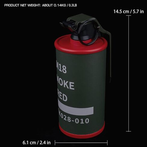 Airsoft Grenades CS Dummy Grenade Toys Model Plastic Toy Hand Grenades Tactical Gear for Army Cosplay Movie Props Outdoor Games for Age 14+ in Saudi Arabia