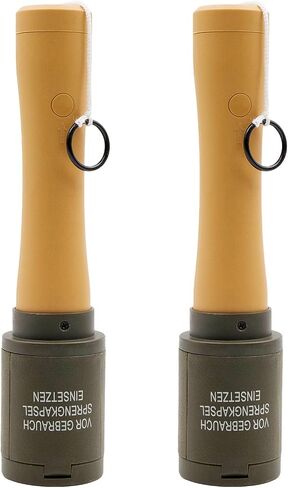 M24 CS Grenade Toys 2PCS Airsoft Grenades Plastic Toy-Hand Grenades Tactical Pull Ring Grenade Toys CS Battle Game Role Play Model Prop for Age 14+ (Green) in Saudi Arabia