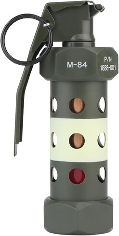 M84 Airsoft Flashbang Grenade Toy Plastic CS Hand Grenade Model Outdoor Camping Emergency Light Tactical Gear Accessories for Army Fans Cosplay Props CS Game (No Function) in Kuwait