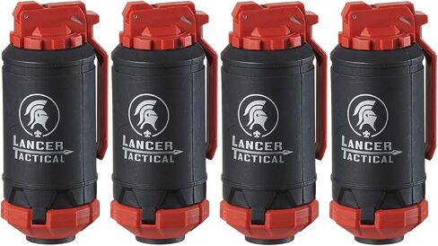 Lancer Tactical GBR Outdoor 130 Round Eco-Friendly Reusable Spring Powered ABS BB Impact Shower for Airsoft Shower-4 Pack in Saudi Arabia