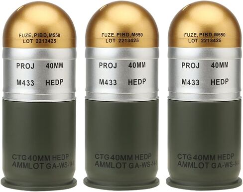Airsoft M433 HEDP 40mm Dummy Grenades (Pack of 3) in Saudi Arabia