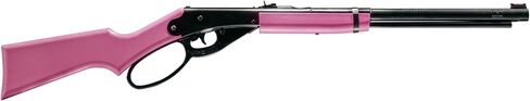 Daisy Pink Lever‑Action .177 BB Rifle- Youth Model- 350 FPS | Tough All-Weather Pink Stock - Big Gravity Hopper Holds Lots Of Bbs - Fun Lever-Action Spring Design in Saudi Arabia