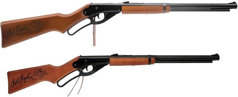 Daisy Red Ryder 1938 .177 BB Rifle- Wood Stock- Lever‑Action | Real Wood Stock Craftsmanship - Smooth Classic Lever-Action Pump - Ramped Rear Sight Adjusts Easily in Saudi Arabia