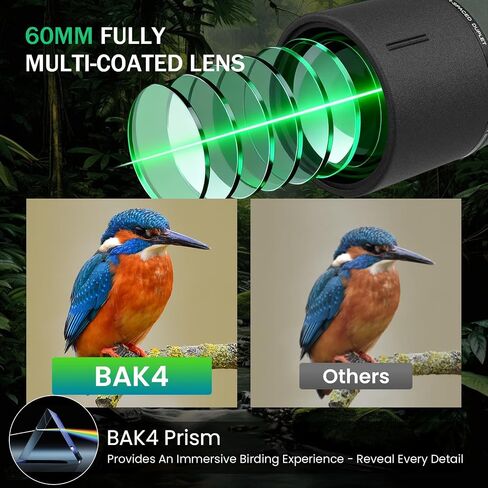 BIBIRE 25-75x60 Spotting Scope with Tripod and Phone Adapter, HD Straight Spotter Scope with Carrying Bag for Wildlife Viewing in Saudi Arabia