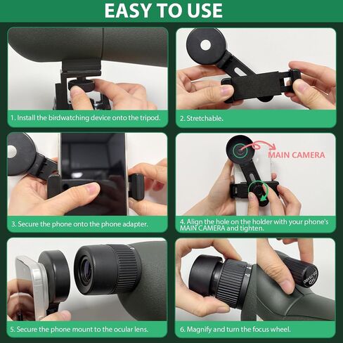 BIBIRE 25-75x60 Spotting Scope with Tripod and Phone Adapter, HD Straight Spotter Scope with Carrying Bag for Wildlife Viewing in Saudi Arabia