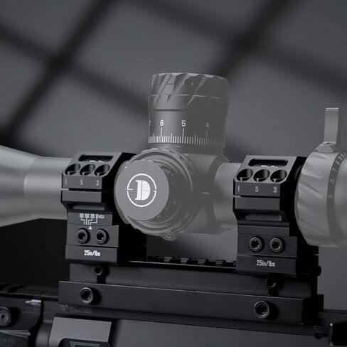 DISCOVERYOPT 34mm 7075 Aluminum Rifle Scope Rings, 0-90 MOA Adjustable Angle, 1.35" High Profile Picatinny Precision Mounts for PRS Long Range Shooting in Saudi Arabia