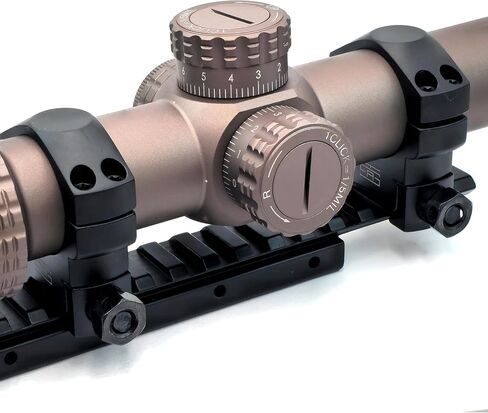 TSA® 30mm (1.18") Scope Rings – Mid Height 1" / 25.4mm – Precision CNC Aluminum – Fits Picatinny & Weaver Rails – Tactical Flashlight & Scope Mounts with Torx Screws & Wrench in Saudi Arabia