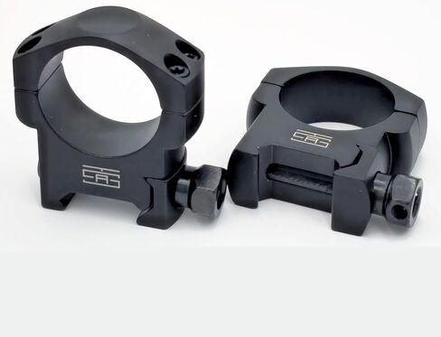 TSA® 30mm (1.18") Scope Rings – Mid Height 1" / 25.4mm – Precision CNC Aluminum – Fits Picatinny & Weaver Rails – Tactical Flashlight & Scope Mounts with Torx Screws & Wrench in Saudi Arabia