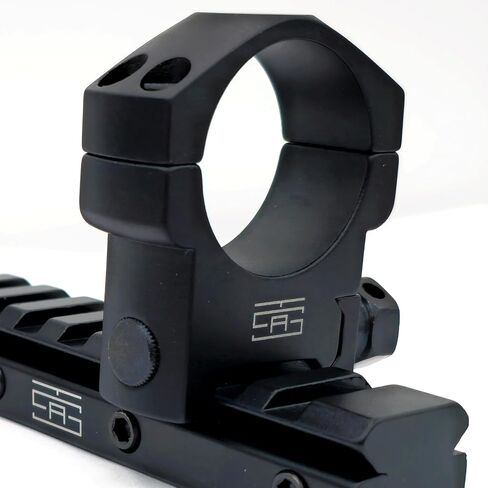 TSA® 30mm (1.18") Scope Rings – Mid Height 1" / 25.4mm – Precision CNC Aluminum – Fits Picatinny & Weaver Rails – Tactical Flashlight & Scope Mounts with Torx Screws & Wrench in Saudi Arabia
