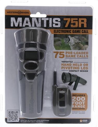 Western Rivers Walker's Mantis 75 Compact Easy-to-Use Handheld Electronic Game Call with Remote - Predator Hunting Accessory in Saudi Arabia