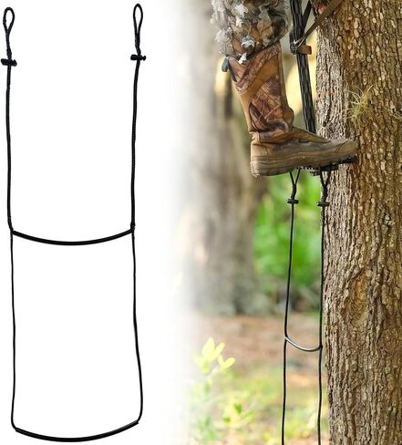 Climbing Stick Aider for Hunting, Daisy Chain Single/Double Step Aider, Hand-Braided Lightweight Rope Ladder Tree Stand Step in Saudi Arabia