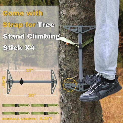 Climbing Sticks, Non-Slip Tree Step Tree Climbing Sticks for Hunting, Lightweight Aluminum Hunting Climbing Steps, Climbing Stick for Tree Stand in Saudi Arabia