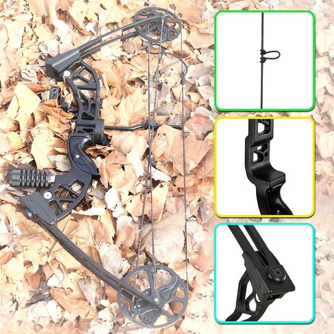 Ready to Hunt Compound Bow Package for Adults，20-70 Lbs Draw Weight, No Bow Press Needed,19"-30" Draw Length,Right Hand Archery Compound Bows Draw Weight Adjustable，Hunting Bow Kit for Beginner in Saudi Arabia
