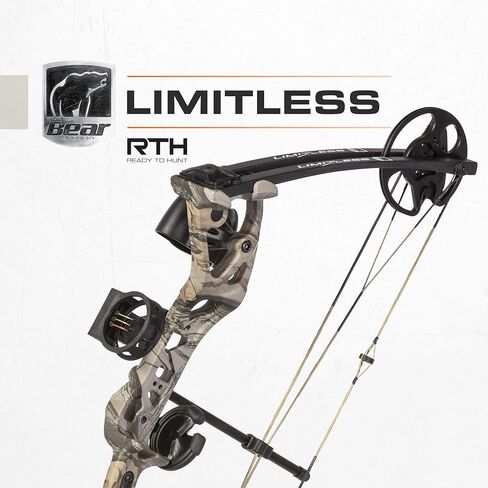 قوس مركب مزدوج الكامة من Bear Archery Limitless - يشمل الجعبة والبصر والراحة، بلد الله in Kuwait