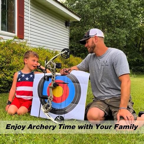 Sanlida Archery Dragon X6 Compound Bow Kit for Youth, Kids & Beginners, Bow and Arrows Set, 19"-28" Draw Length, 15-30 LBS Draw Weight, RH Only in Saudi Arabia