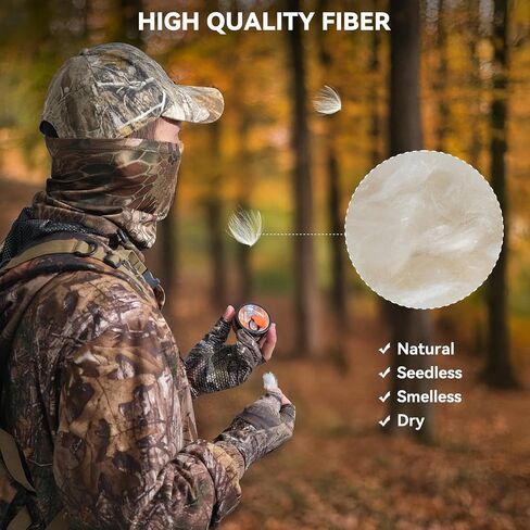 Wind Indicator Direction Supply Refill Pack 25g(0.88oz) | Deer Elk Hunting, Natural Milk Weed Fiber, Lightweight, Scentless, Powder-free, Wind Detector, Windfloaters, Hunter Gears in Kuwait
