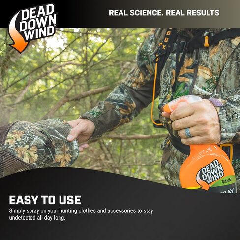 DEAD DOWN WIND Evolve Field Spray – Odor Fighting Technology Hunting Scent Control Spray Bottle – Natural Woods, Safe for Sensitive Skin - Easy to Use for Hunting Gear & Clothing (32 oz) in Saudi Arabia