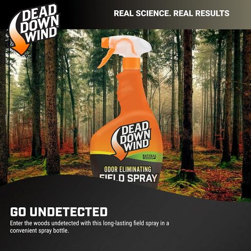 DEAD DOWN WIND Evolve Field Spray – Odor Fighting Technology Hunting Scent Control Spray Bottle – Natural Woods, Safe for Sensitive Skin - Easy to Use for Hunting Gear & Clothing (32 oz) in Saudi Arabia
