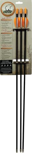 Bear Archery Youth Safety Glass Arrows, Durable & Splinter-Free Fiberglass Arrows, Nocks and Points Included, Pre-Fletched with Vanes, America's No. 1 Youth Archery Brand in Saudi Arabia