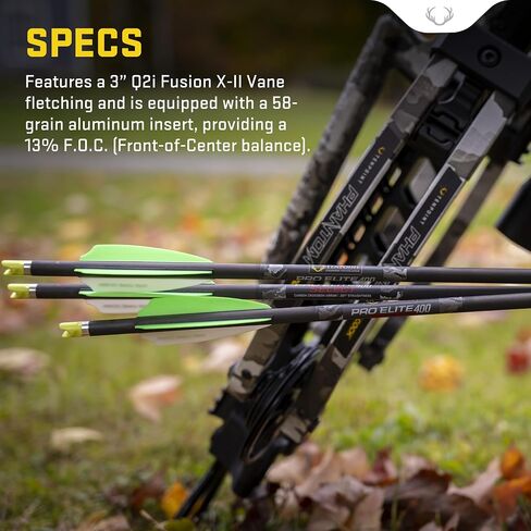 TenPoint Pro Elite 400 Select Arrow - 20-inch, Pack of 6 - Premiere Design for Increased Accuracy on Railed Crossbows | 20-inch, Pack of 6, Premiere Design for Increased Accuracy on Railed in Saudi Arabia