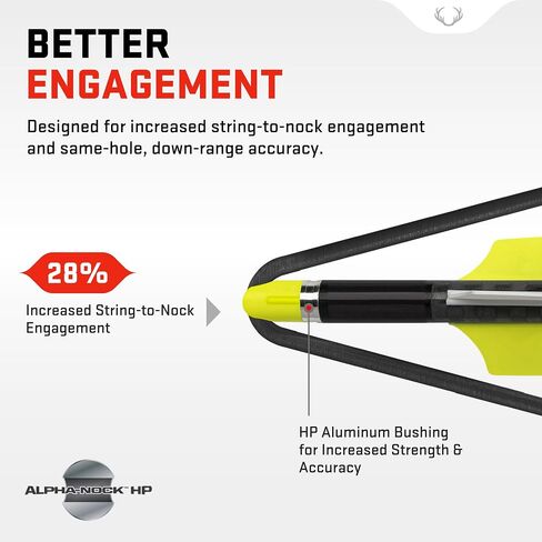 TenPoint Lighted Pro Elite 400-20" Carbon Crossbow Arrows, Pack of 3 - with Alpha-Blaze Lighted Nock & Alpha-Nock HP & HP Aluminum Bushing - Essential for Crossbow Hunting | Alpha-Nock HP, Pack of 3, Features a 0, 003-inch straightness Grain weight tolera in Saudi Arabia