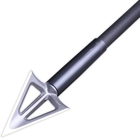 6-Pack 420 Stainless Steel Fixed Blade Broadheads 100 Grain 1-1/8" Cut Premium Solid Arrow Tip for Archery Hunting for Crossbow and Compound Bow in Saudi Arabia