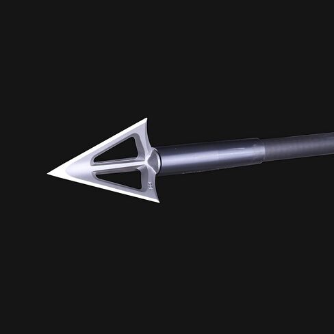 6-Pack 420 Stainless Steel Fixed Blade Broadheads 100 Grain 1-1/8" Cut Premium Solid Arrow Tip for Archery Hunting for Crossbow and Compound Bow in Saudi Arabia