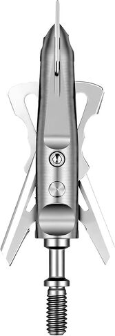 6PK Broadheads 100 Grains Steel 2 Blades Mechanical Broadhead | 420 Stainless, Archery Hunting, Crossbow, Compound Bow in Saudi Arabia