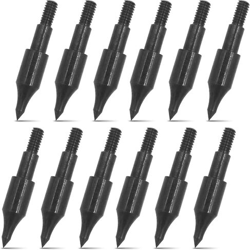 (12Pcs) Archery Points,100 Grains Archery Field Points,Archery Practice Hunting Arrow Tip for Recurve, Compound Bow Crossbow,Screw-in arrowheads in Saudi Arabia