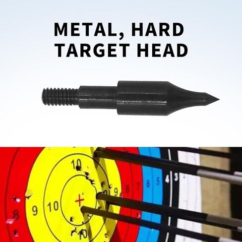 (12Pcs) Archery Points,100 Grains Archery Field Points,Archery Practice Hunting Arrow Tip for Recurve, Compound Bow Crossbow,Screw-in arrowheads in Saudi Arabia