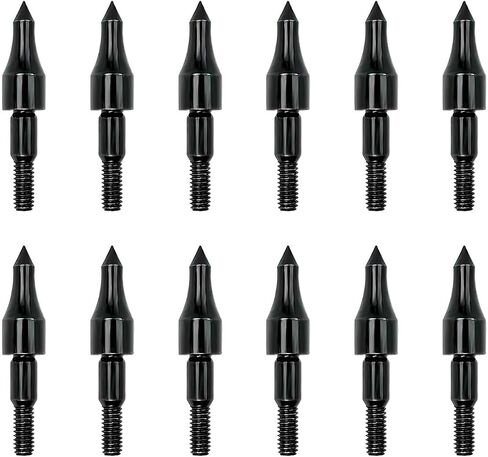 Qoaimu 100 Grain Archery Arrow Field Points Field Tips, High Precision 100 Grain Field Points, Screw-in Bullet Points for 5/16 Inch Arrows Broadheads for Recurve, Compound Bow Crossbow in Saudi Arabia