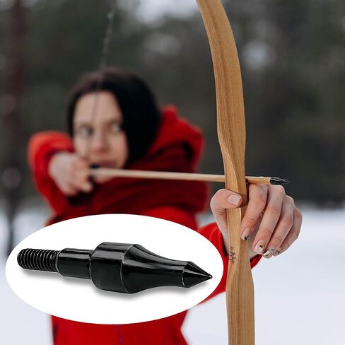 Qoaimu 100 Grain Archery Arrow Field Points Field Tips, High Precision 100 Grain Field Points, Screw-in Bullet Points for 5/16 Inch Arrows Broadheads for Recurve, Compound Bow Crossbow in Saudi Arabia