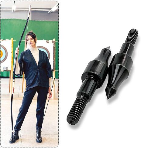 Qoaimu 100 Grain Archery Arrow Field Points Field Tips, High Precision 100 Grain Field Points, Screw-in Bullet Points for 5/16 Inch Arrows Broadheads for Recurve, Compound Bow Crossbow in Saudi Arabia