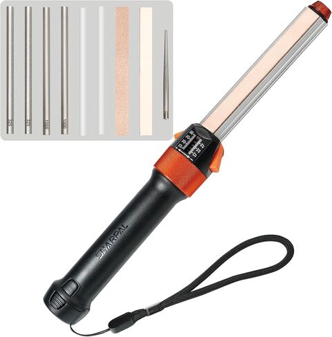 SHARPAL 210N TRANSFOROD 11-In-1 Adjustable Angle Knife Sharpener | Monocrystalline Diamond & Ceramic Rods, Tapered Rod & Leather Strops, Premium Gift for Hunting & Outdoors in Saudi Arabia