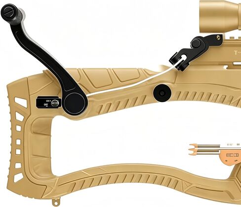 Upgraded BAR20020 Crank Cocking Device for Crossbow, Compatible with Barnett Series, Ambidextrous, 93% Draw Weight Reduction, Easy Install, Black Hunting Accessory in Saudi Arabia