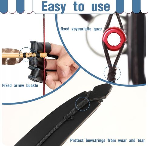 Mozeat Lens 120 yard/110 m Recurve Bow String Serving Thread Nylon Bowstring for Compound Archery Bow Tying Nock Point Compound Bow Accessories in Saudi Arabia