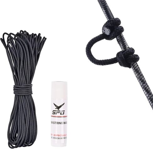 SPG 59ft D Loop Material - Tear and Durable - Archery D Loop String for Compound Bow Withstand 200lbs Bow Release D Loop String with Bow String Wax Bowstring Maintenance Tools in Kuwait