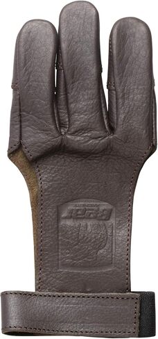 Bear Archery Leather 3 Finger Traditional Archery Shooting Glove, Medium, Black (ASG101M) in Kuwait