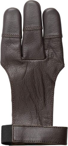 قفاز الرماية التقليدي المصنوع من الجلد بثلاثة أصابع من Bear Archery، مقاس XL، أسود (ASG101XL) in Kuwait
